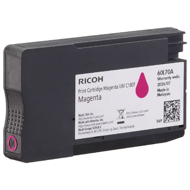 Ink cartridge Ricoh Ricoh Ink 408519 / C180M Magenta