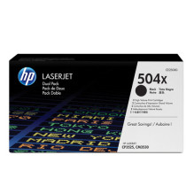 HP (CE250XD) No 504A HP504A HP 504A Dual Pack Black Schwarz Cartridge (CE250XD)