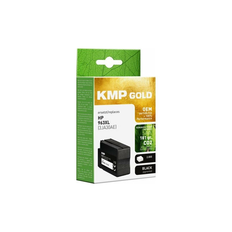 KMP GOLD Cartridge HP 963XL (3JA30AE) Black 2300 S. Remanufactured