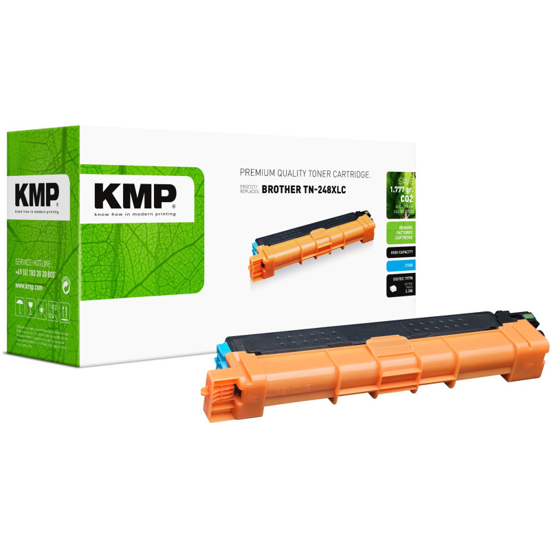 Toner KMP Brother TN-248XL cyan 2300 pages recycled