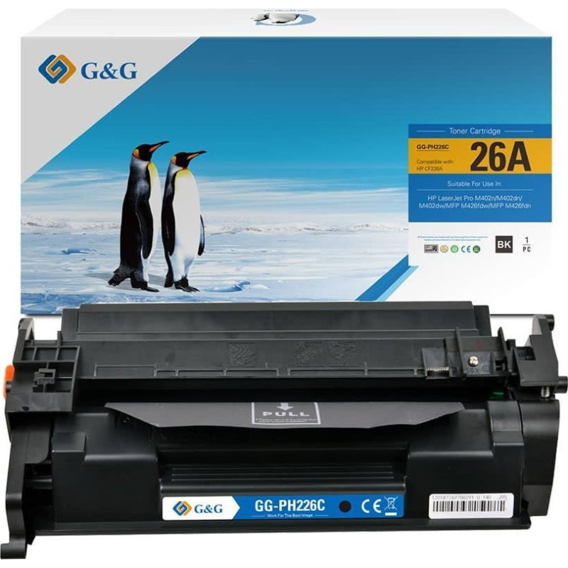 G&amp;G Toneris suderinamas su HP 26A / CF226A