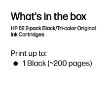 HP 62 melns + krāsu N9J71AE Instant Ink kasetne HP 62 melns + krāsu N9J71AE Instant Ink kasetne