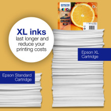 Tintes komplekts Epson oriģinālais 33 Multipack, CMYK (C13T33374011) Tintes komplekts Epson oriģinālais 33 Multipack, CMYK (C13T33374011)