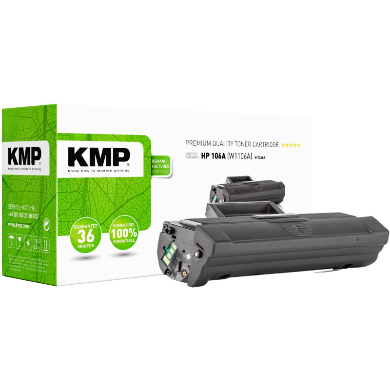 KMP Toner HP 106A W1106A 1000S Black Remanufactured
