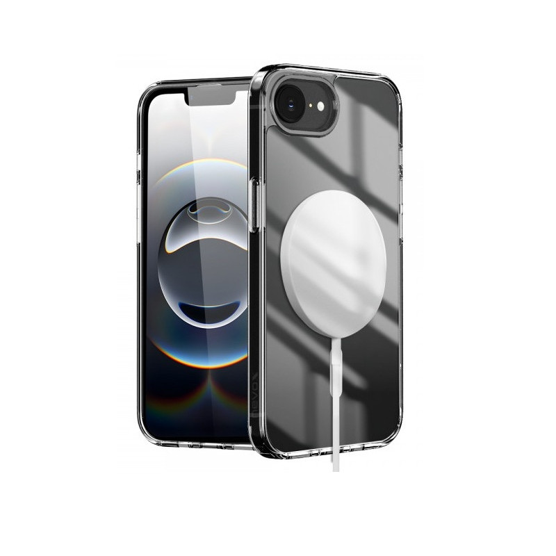 Nevox StyleShell SHOCKFlex (transparent, iPhone 16e, suderinamas su MagSafe)