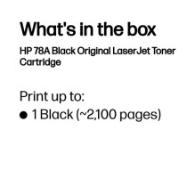 Toneris HP 78A Black Originalus (CE278A) Toneris HP 78A Black Originalus (CE278A)