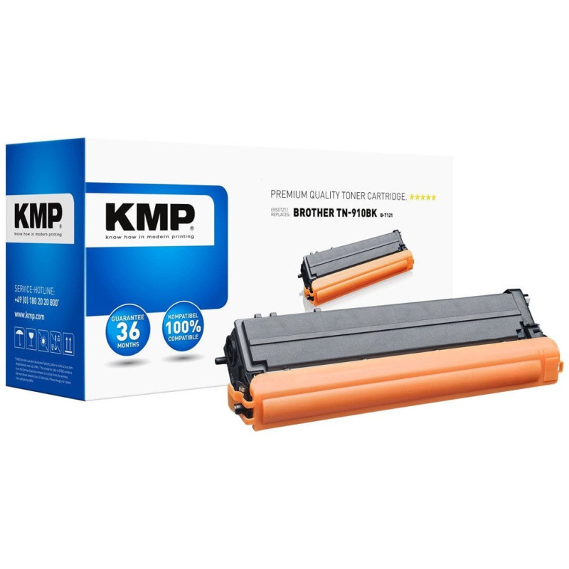 KMP B-T121 tonera kasetne Black 180g (Alternatīva Brother TN910BK)