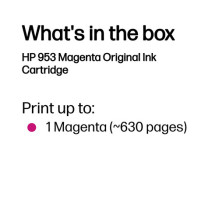 HP953 MAGENTA ORIGINAL INK CARTRIDG HP953 MAGENTA ORIGINAL INK CARTRIDG