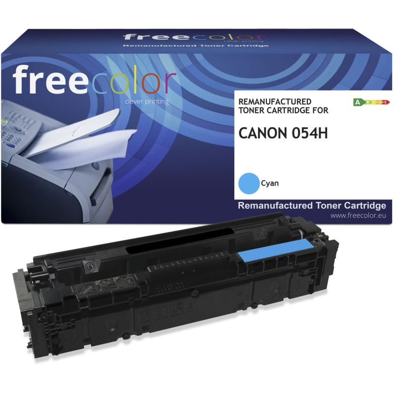 Freecolor dažai Canon 054H (3027C002) žalsvai mėlyna 2300 puslapių perdirbta