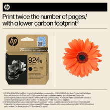HP INC Originali rašalo kasetė 924e „EvoMore“ juoda HP INC Originali rašalo kasetė 924e „EvoMore“ juoda