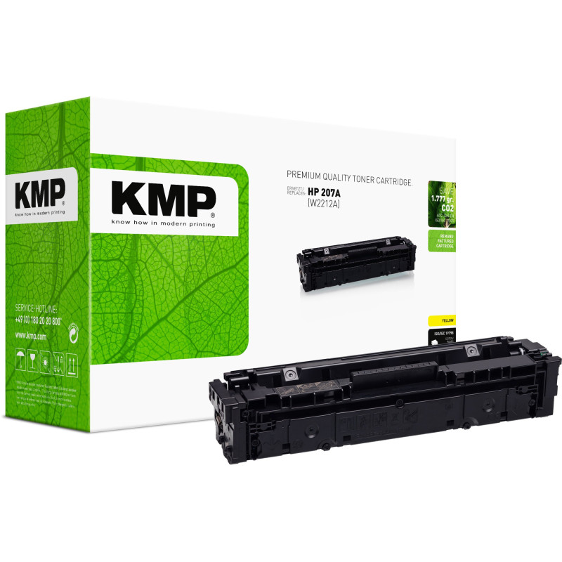 Toneris KMP Printtechnik AG KMP Toneris HP 207A geltonas 1250 puslapių perdirbtas