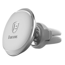 Baseus Car Mount Magnetic Car Phone Holder (Air Vent) 360 Degree with Cable clip, Silver (C40141201S13-00) Baseus Car Mount Magnetic Car Phone Holder (Air Vent) 360 Degree with Cable clip, Silver (C40141201S13-00)