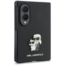 Karl Lagerfeld - PU Saffiano Karl and Choupette Case for Samsung Galaxy Z Fold8 Black Karl Lagerfeld - PU Saffiano Karl and Choupette Case for Samsung Galaxy Z Fold8 Black