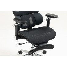 Biuro Kėdė - Activejet YK848 Ergonomiška Metalinė Rėmas, Tinklinė, Reguliuojama Galvos Atrama, Juoda Biuro Kėdė - Activejet YK848 Ergonomiška Metalinė Rėmas, Tinklinė, Reguliuojama Galvos Atrama, Juoda