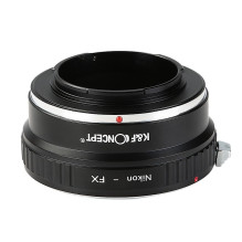 Adapteris - K&F Concept Nikon F-Mount Į Fuji X-Mount, Rankinis Fokusavimas, Aliuminio Konstrukcija, Juoda Adapteris - K&F Concept Nikon F-Mount Į Fuji X-Mount, Rankinis Fokusavimas, Aliuminio Konstrukcija, Juoda