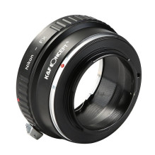 Adapteris - K&F Concept Nikon F-Mount Į Fuji X-Mount, Rankinis Fokusavimas, Aliuminio Konstrukcija, Juoda Adapteris - K&F Concept Nikon F-Mount Į Fuji X-Mount, Rankinis Fokusavimas, Aliuminio Konstrukcija, Juoda