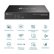 Diktofonas TP-Link VIGI NVR1004H-4P 4 kanalai