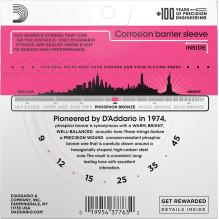 D'Addario EJ23 - akustinės gitaros stygos (9 - 45) D'Addario EJ23 - akustinės gitaros stygos (9 - 45)