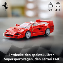 LEGO Greitis Champions Ferrari F40 76934 LEGO Greitis Champions Ferrari F40 76934