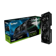 Graphics Card, PALIT, NVIDIA, GeForce RTX 5080, 2295 MHz, 16 GB, GDDR7, 256 bit, PCI Express 5.0, Active, NE75080019T2-G