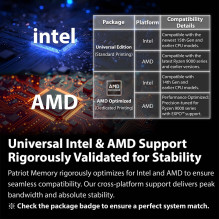 MEMORY DIMM 16GB DDR5-6400 / KIT2 VV516G64C38AK PATRIOT MEMORY DIMM 16GB DDR5-6400 / KIT2 VV516G64C38AK PATRIOT