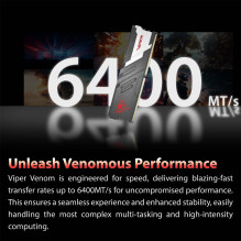 MEMORY DIMM 16GB DDR5-6400 / KIT2 VV516G64C38AK PATRIOT MEMORY DIMM 16GB DDR5-6400 / KIT2 VV516G64C38AK PATRIOT