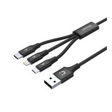 UNITEK Cable USB 3in1 Black