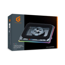 Cooling stand Conceptronic USB-C laptop cooler pad + phone holder, RGB, 12V Cooling stand Conceptronic USB-C laptop cooler pad + phone holder, RGB, 12V