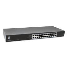 Switch LevelOne 24xGE 19" unmanaged metal