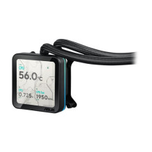 Vandens aušintuvas Asus ASUS PRIME SLC II 360 ARGB LCD procesoriui, viskas viename, 12 cm, Black, 1 vnt.