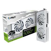 Palit GeForce RTX 5060 Ti OC WHITE 8GB (weiß, DLSS 4, 3x DisplayPort, 1x HDMI 2.1) Palit GeForce RTX 5060 Ti OC WHITE 8GB (weiß, DLSS 4, 3x DisplayPort, 1x HDMI 2.1)