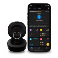 Ringconn Gen 2 smart ring, black, size 13