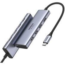Ugreen CM511 5-in-1 Adapter USB-C Hub to 3x USB3.0 + HDMI + TF / SD Gray Ugreen CM511 5-in-1 Adapter USB-C Hub to 3x USB3.0 + HDMI + TF / SD Gray