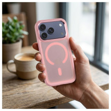 Case for iPhone 17 Pro Max / 18 Pro Max Forcell F-Protect Smoke Hybrid Premium compatible with MagSafe pink Case for iPhone 17 Pro Max / 18 Pro Max Forcell F-Protect Smoke Hybrid Premium compatible with MagSafe pink