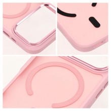 „iPhone 17 Pro / 18 Pro“ dėklas Forcell „F-Protect Smoke Hybrid Premium“, suderinamas su „MagSafe“, rožinis „iPhone 17 Pro / 18 Pro“ dėklas Forcell „F-Protect Smoke Hybrid Premium“, suderinamas su „MagSafe“, rožinis