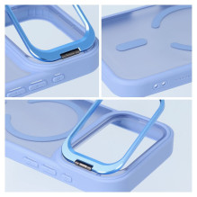 „iPhone 17 Pro Max / 18 Pro Max“ dėklas Forcell „F-Protect Shadow Stand Premium“, suderinamas su „MagSafe“, šviesiai mėl