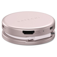 Adapter HUB 5in1 USB C Satechi OntheGo STPOTG5P blush Adapter HUB 5in1 USB C Satechi OntheGo STPOTG5P blush