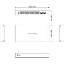 Switch Hikvision DS-3E1510P-EI / M-8P2F