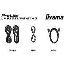 iiyama 92"W LCD 5K UW5K 21:9 VA 500 cd / m²