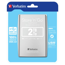 Išorinis kietasis diskas HDD Verbatim Store 'n' Go 2TB Silver (53189)