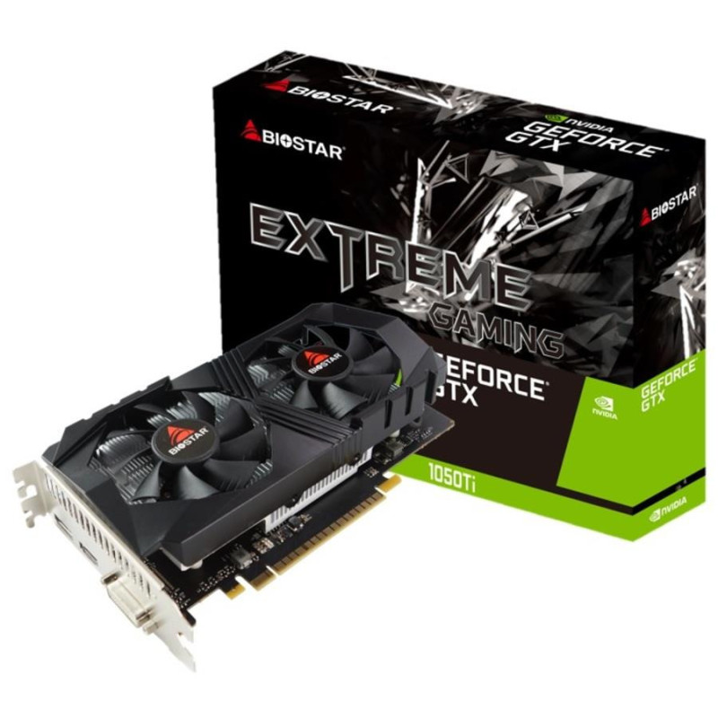 Biostar VN1055TF41 vaizdo plokštė NVIDIA GeForce GTX 1050 Ti 4 GB GDDR5 4712960683242