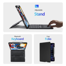 Dux Ducis DUX DUCIS case DK foldable with Wireless Keyboard for iPad Air 13 (2024) / Pro 12.9 (2020 / 2021 / 2022) black Dux Ducis DUX DUCIS case DK foldable with Wireless Keyboard for iPad Air 13 (2024) / Pro 12.9 (2020 / 2021 / 2022) black