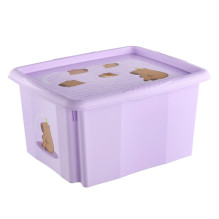 Storage box with lid Keeeper, 24 l, purple color