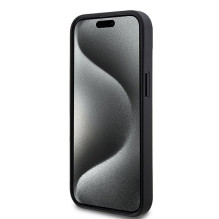 DKNY DKNY Leather Checkered Mono Pattern & Printed Stripes Case for iPhone 15 / 14 / 13 - Black DKNY DKNY Leather Checkered Mono Pattern & Printed Stripes Case for iPhone 15 / 14 / 13 - Black