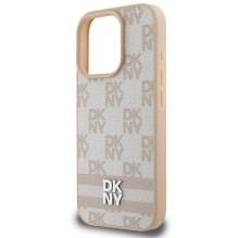 DKNY DKNY Checkered Pattern & Printed Stripes iPhone 16 Pro Case - Pink DKNY DKNY Checkered Pattern & Printed Stripes iPhone 16 Pro Case - Pink