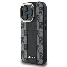 DKNY Apple iPhone 16 Pro Max dėklas su languotu raštu – Magsafe dėklas – juodas DKNY Apple iPhone 16 Pro Max dėklas su languotu raštu – Magsafe dėklas – juodas