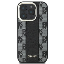 DKNY Apple iPhone 16 Pro Max dėklas su languotu raštu – Magsafe dėklas – juodas DKNY Apple iPhone 16 Pro Max dėklas su languotu raštu – Magsafe dėklas – juodas