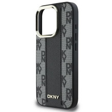 DKNY Apple DKNY Checkered Pattern Magsafe iPhone 16 Pro Max Case - Black