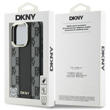 DKNY Apple DKNY Checkered Pattern Magsafe iPhone 16 Pro Max Case - Black