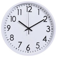 Quartz wall clock, white /...